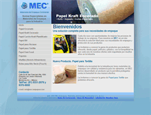 Tablet Screenshot of mec-empaques.com